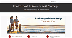Desktop Screenshot of burnabychiropractorandmassage.com